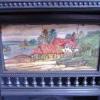 Antique Aesthetic Movement Cast Iron Tiled Fireplace Insert Antique Aesthetic Movement Cast Iron Tiled Fireplace Insert