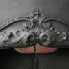 Antique Georgian Hobbed Cast Iron Fireplace Insert Antique Georgian Hobbed Cast Iron Fireplace Insert