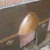 Arts and Crafts beaten copper fireplace insert Arts and Crafts beaten copper fireplace insert