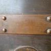 Arts and Crafts beaten copper fireplace insert Arts and Crafts beaten copper fireplace insert