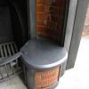 Antique Edwardian Tiled Cast Iron Fireplace Insert Antique Edwardian Tiled Cast Iron Fireplace Insert