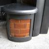 Antique Edwardian Tiled Cast Iron Fireplace Insert Antique Edwardian Tiled Cast Iron Fireplace Insert