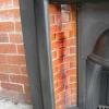 Antique Edwardian Tiled Cast Iron Fireplace Insert Antique Edwardian Tiled Cast Iron Fireplace Insert
