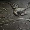 i189 Arts and Crafts Tiled Cast Iron Fireplace Insert