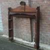 Antique Art Nouveau Inlaid Mahogany Fire Surround Antique Art Nouveau Inlaid Mahogany Fire Surround