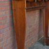 Antique Art Nouveau Walnut Fire Surround Antique Art Nouveau Walnut Fire Surround