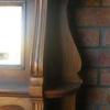Antique Art Nouveau Walnut Fire Surround Antique Art Nouveau Walnut Fire Surround