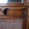 Antique Art Nouveau Walnut Fire Surround Antique Art Nouveau Walnut Fire Surround