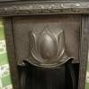 Reclaimed Art Nouveau Tiled Cast Iron Fireplace Insert