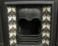 Arts & Crafts Tiled Cast Iron Fireplace Insert