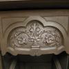 Original Art Nouveau Tiled Cast Iron Fireplace Insert Original Art Nouveau Tiled Cast Iron Fireplace Insert