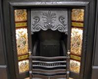 Victorian Tiled Cast Iron Fireplace Insert