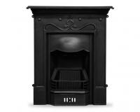 Tulip Art Nouveau Cast Iron Combination Fireplace 
