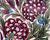 William De Morgan Arts & Crafts Flower Fireplace Tiles