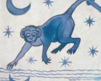William De Morgan Arts & Crafts Monkey Fireplace Tiles