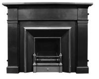 Royal Georgian / Edwardian Cast Iron Fireplace Insert