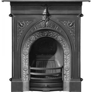 Gothic Victorian Cast Iron Combination Fireplace Gothic Victorian Cast Iron Combination Fireplace