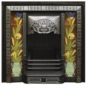 Aladdin Victorian Tiled Cast Iron Fireplace Insert Aladdin Victorian Tiled Cast Iron Fireplace Insert