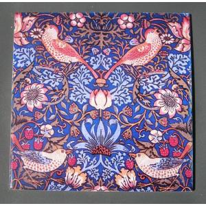 William Morris Arts & Crafts Strawberry Thief Fireplace Tiles William Morris Arts & Crafts Strawberry Thief Fireplace Tiles