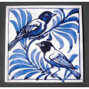 William De Morgan Arts & Crafts Weaver Bird Fireplace Tiles William De Morgan Arts & Crafts Weaver Bird Fireplace Tiles