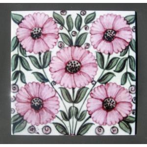 William De Morgan Arts & Crafts Anemone Fireplace Tiles William De Morgan Arts & Crafts Anemone Fireplace Tiles