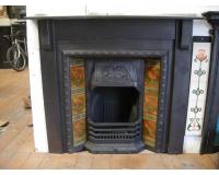 Old Antique Reclaimed Arts & Crafts Slate Fireplace Surround Mantel