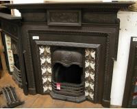 Edwardian Cast Iron Fireplace Surround Mantel