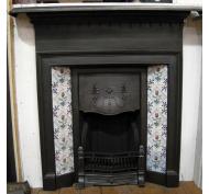 Edwardian Tiled Cast Iron Combination Fireplace