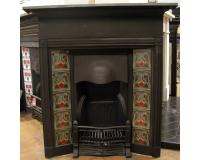 Edwardian Tiled Cast Iron Combination Fireplace