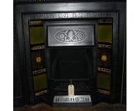 Arts and Crafts Tiled Cast Iron Fireplace insert