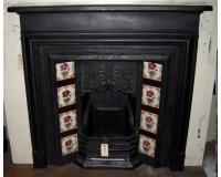 Edwardian Cast Iron Fireplace Mantel