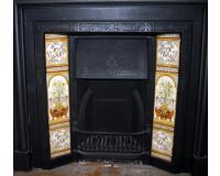 Victorian Tiled Cast Iron Fireplace Insert