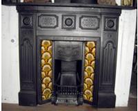 Arts & Crafts Cast Iron Fireplace Surround