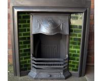 Reclaimed Tiled Cast Iron Fireplace Insert