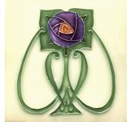 Art Nouveau Gothic Fireplace Tiles
