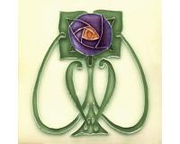 Mackintosh Rose Fireplace Tiles