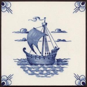 Delft Voysey Ship Fireplace Tiles Delft Voysey Ship Fireplace Tiles
