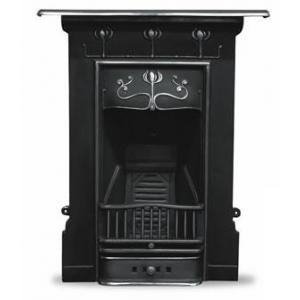 Abbot Art Nouveau Cast Iron Combination Fireplace Abbot Art Nouveau Cast Iron Combination Fireplace
