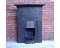 Edwardian cast iron combination fireplace