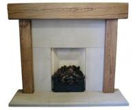 Oak Beam Fireplace Surround Mantel