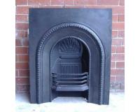 Antique Victorian Arched Cast Iron Fireplace Insert