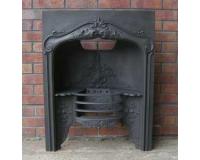 Antique Georgian Hobbed Cast Iron Fireplace Insert