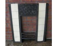 Antique Aesthetic Movement Tiled Fireplace Insert