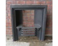 Antique Georgian Cast Iron Hobbed Fireplace Insert