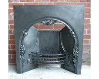 Antique Victorian Cast Iron Fireplace Insert