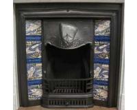 The Ship Arts & Crafts Tiled Cast Iron Fireplace Insert