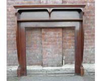 Antique Edwardian Mahogany Fireplace Surround