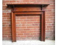 Antique Victorian Mahogany Fireplace Surround