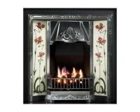 Toulouse Tiled Cast Iron Art Nouveau Fireplace Insert