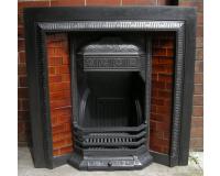 Edwardian Tiled Cast Iron Fireplace Insert